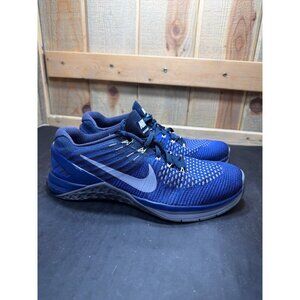 Nike Metcon DSX Flyknit Dark Royal Blue Mens 7.5 Training Shoes